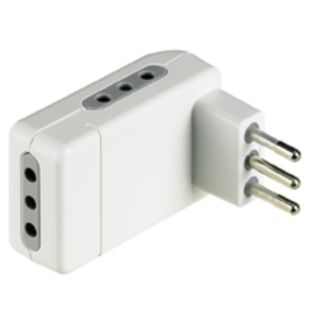 Bticino S3605de Adattatore per Presa di Corrente Bianco