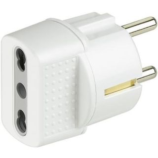 Bticino S3625d Adattatore per Presa di Corrente Tipo C (europlug) Bianco