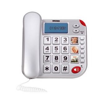 Brondi Super Bravo Plus Telefono Analogico Identificatore di Chiamata Bianco