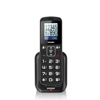 Brondi Amico Home 4,5 Cm (1.77") 90 G Nero Telefono di Livello Base