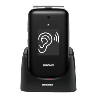 Brondi Amico Supervoice 7,11 Cm (2.8") Nero Telefono per Anziani