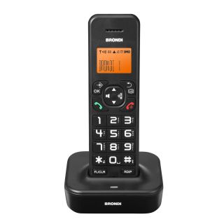 Brondi Bravo Star Telefono Dect Identificatore di Chiamata Nero