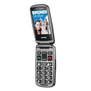 Brondi Brondisicuropl Cellulare 7,11 Cm (2.8") 82 G Nero Telefono con Fotocamera