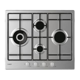 Candy Idea Chw6d4wx Acciaio Inox da Incasso 60 Cm Gas 4 Fornello(i)