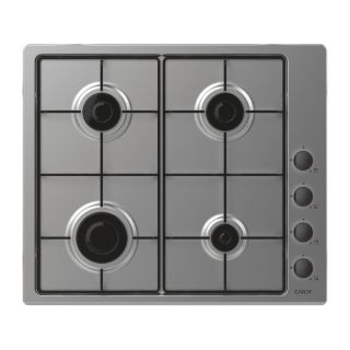 Candy Idea Chw6lbx Acciaio Inox da Incasso 56 Cm Gas 4 Fornello(i)