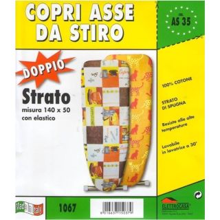 Elettrocasa As35 Rivestimento per Asse da Stiro Cotone Multicolore
