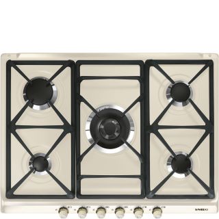 Smeg Sr775po Piano Cottura Crema da Incasso Gas 5 Fornello(i)