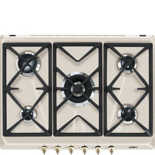 Smeg Srv876avogh2 Piano Cottura Avena da Incasso 75 Cm Gas 5 Fornello(i)