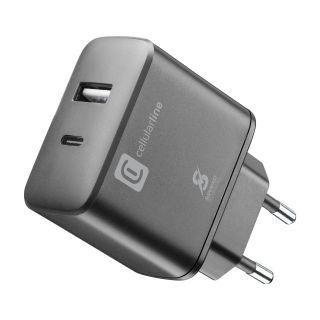 Cellularline Dual Super Fast Charger 25w - Samsung