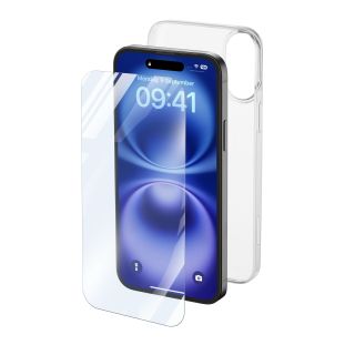 Cellularline Protection Kit - Iphone 16 Plus Kit di Accessori per La Protezione dello Smartphone