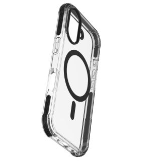 Cellularline Tetra Force Strong Guard Mag - Iphone 16 Plus Custodia Ultra Protettiva, Anti-shock Compatibile con Ecosistema Apple Magsafe
