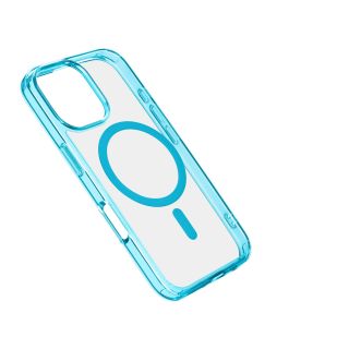 Cellularline Iconic Mag - Iphone 16 Pro Custodia Trasparente con Bordi Colorati Compatibile con Ecosistema Magsafe