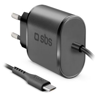 Sbs Kit Caricatore: Caricabatterie 20 Watt con Power Delivery e Cavo Usb-c a Usb-c Incluso