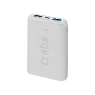 Sbs Power Bank Pocket 5.000 Mah - Ricarica Rapida con Porta Usb 2.1a Intelligent Charge (ic)