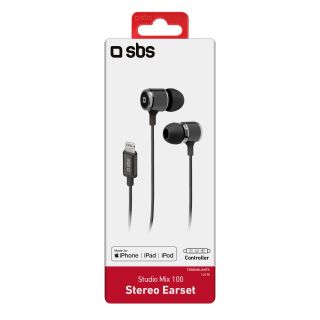 Sbs Teinearlightk Cuffia e Auricolare Cablato In-ear Musica e Chiamate Nero