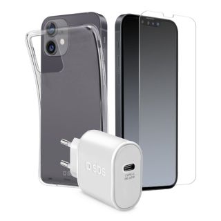 Sbs Kit31ip1361 Mobile Phone Starter Kit Trasparente, Bianco