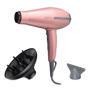 Ga.ma Phontempo 5d Sensi Rose Gold: 2200 W, Rivestimenti Interni in Ceramica per Effetto Delicato, Tecnologia Agli Ioni e Ozono, Anti Crespo, Anti Età, Ricostruzione Molecolare, Protezione del Colore, Motore Ac a Lunga Durata, 6 Combinazioni di Temperatur