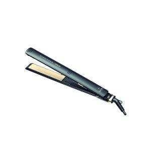 Ga.ma Piastra Elegance Gold: Trafile Larghe in Ceramica e Olio D'argan "oro Fluido", Ceramica Ion, Effetto Liscio o Mosso a Lungo, Riscaldamento Istantaneo, Temperatura Ideale Fissa, Pulsante Chiudi Piastra