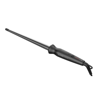 Ga.ma Ferro Conico Salon Curl, per Onde Larghe e Voluminose, Morbidi Bocci, Splendide Beach Waves e Ricci Stretti, Circonferenza Tubo di 20mm e e 10 Mm All'estremità per Massima Facilità Nella Fase di Styling, Tubo Extra Lungo di 170 Mm, Tubo in Titanio S