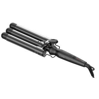Ga.ma Triferro Salon Curl Gama, Ideale per Realizzare Ricci Impeccabili su Capelli Lunghi e Folti, 3 Tubi da 25 Mm, Tubo Extra-lungo da 170 Mm, Tecnologia Silk Chrome, Riscaldamento Veloce, Rivestimento Nano Silver, Temperatura Regolabile da 130 a 210°c, 