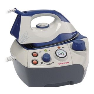 Singer Shg6201 Ferro da Stiro a Caldaia 850 W 1,2 L Acciaio Inossidabile Nero, Blu, Grigio