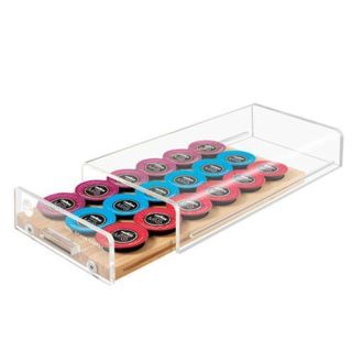 Macom Cassetto Portacapsule Universale Salvaspazio per Capsule di Caffè Legno Trasparente