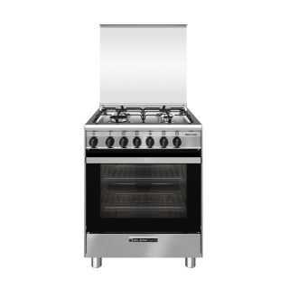 Glem Gas Sa664mi6 Cucina a Elettrico Nero, Acciaio Inox