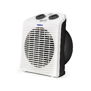Black & Decker Bxsh2000e Stufetta Elettrica Interno Nero, Bianco 2000 W Riscaldatore Ambiente Elettrico con Ventilatore