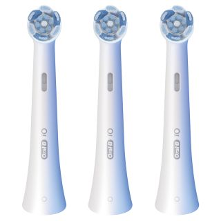 Oral-b Testine di Ricambio Io Series Ultimate Clean, Testine Rotonde Originali, Setole Crisscross per Pulizia e Rimozione della Placca Avanzate e in Profondità. 3 Testine