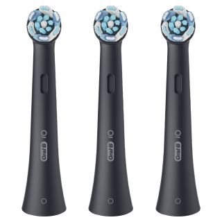 Oral-b Testine di Ricambio Io Series Ultimate Clean Black, Testine Rotonde di Ricambio Originali, con Setole Crisscross per Pulizia e Rimozione della Placca Avanzate e in Profondità, 3