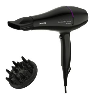 Philips Drycare Asciugacapelli Professionale con Asciugatura Veloce e Potente Motore Ac 2200w, Diffusore Incluso Bhd274/00