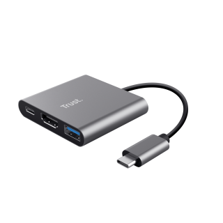 Trust Dalyx Usb 3.2 Gen 1 (3.1 Gen 1) Type-c Alluminio, Nero
