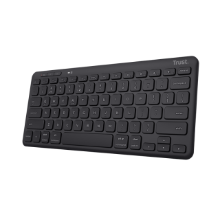 Trust Lyra Tastiera Universale Rf Senza Fili + Bluetooth Qwerty Italiano Nero