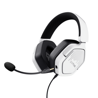 Trust Gxt492w Carus Auricolare Cablato a Padiglione Gaming Bianco