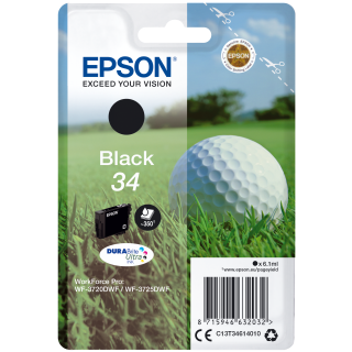 Epson Golf Ball Singlepack Black 34 Durabrite Ultra Ink