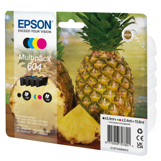 Epson 604 Cartuccia D'inchiostro 4 Pz Originale Resa Standard Nero, Ciano, Magenta, Giallo