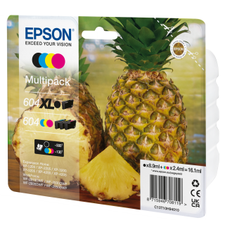 Epson 604xl Cartuccia D'inchiostro 4 Pz Originale Resa Elevata (xl) Nero, Ciano, Magenta, Giallo