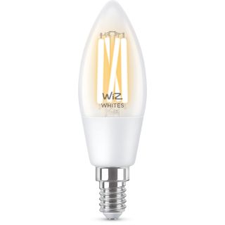 Wiz Lampadina Smart Filament Dimmerabile Luce Bianca da Calda a Fredda Attacco E14 40w Candela
