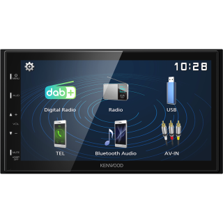 Kenwood Electronics Dmx129dab Ricevitore Multimediale per Auto Nero 64 W Bluetooth