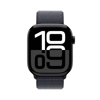 Apple Watch Series 10 Serie 10 Gps 46mm Cassa in Alluminio Color Jet Black con Sport Loop