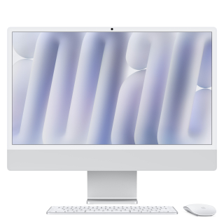 Apple Imac 24"retina Display 4,5k, Chip M4 con Cpu 8‑core, Gpu 8‑core, 16gb, 256gb Ssd, Argento