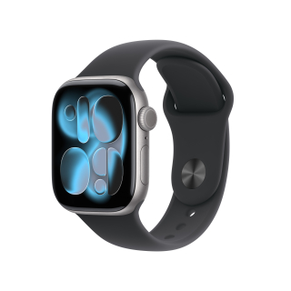 Apple Watch Series 11 Gps 42mm Cassa Alluminio Grigio Siderale con Sport Band Nero - S/m