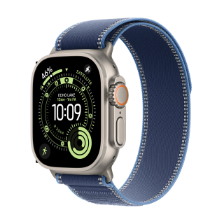 Apple Watch Ultra 3 Gps + Cellular 49mm Cassa Titanio con Trail Loop Blu/blu Acceso - M/l