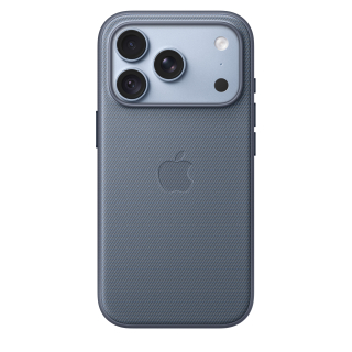 Apple Custodia Magsafe in Tessuto Techwoven per Iphone 18 Pro - Blu Chambray