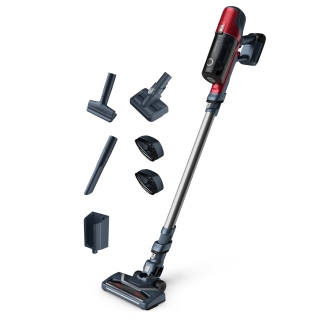 Rowenta X-pert 6.60 Rh6877wo Aspirapolvere Senza Filo Rosso, Grigio Senza Sacchetto