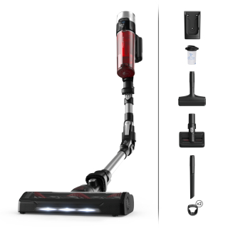 Rowenta X-force Flex 9.60 Rh2077 Aspirapolvere Senza Filo Nero, Rosso Senza Sacchetto
