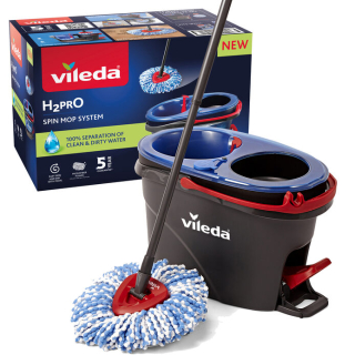 Vileda 4023103254237 Spazzolone Microfibra 6000 Ml Bagnato Nero, Blu, Rosso