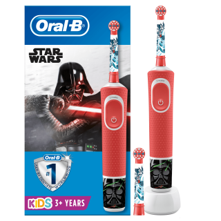 Oral-b Kids Spazzolino Elettrico Ricaricabile 1 Manico con Personaggi di Star Wars, per Età da 3 Anni