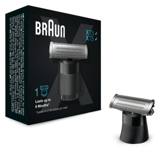 Braun Series X Lama di Ricambio – Compatibile con I Modelli Series X, Regolabarba Uomo e Rasoio Elettrico per Barba, una Lama per Radere, Regolare e Definire Qualsiasi Stile, 1 Pezzo, Xt10
