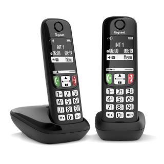 Gigaset E270 Duo Telefono Dect Identificatore di Chiamata Nero